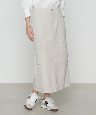 ＜COMME CA (Women)＞８０ｏｚコットン逆目ツイル　ロングスカート（１５６７ＦＫ０１）