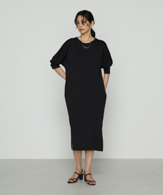 COMME CA (Women)/コムサ コンパクトベアフライス カットソーワンピース(1567OM01) クロ ワンピース・ドレス【三越伊勢丹/公式】