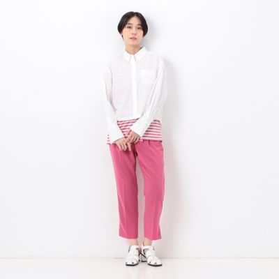 オーガニックコットンマグワッシャー　クロップド丈シャツ（１５７１ＨＣ１６）