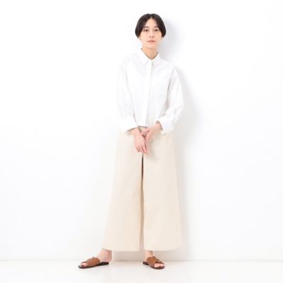 オーガニックコットンマグワッシャー　クロップド丈シャツ（１５７１ＨＣ１６）