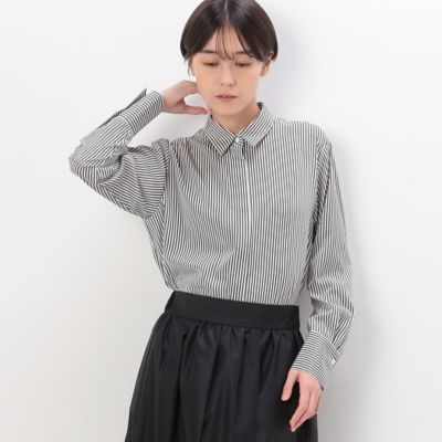 ＜COMME CA (Women)＞デシンストライププリント　シャツ（１５７２ＨＥ０７）