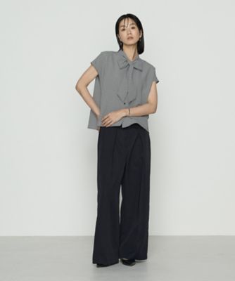 HYKE ボウタイブラウス ブラック　Sサイズ index ブラウス シャツ 「XS-LLsize」通勤・セレモニー対応