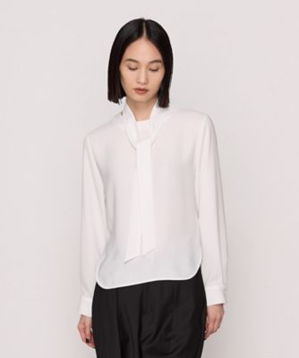 2WAY】プルエラバックサテン ブラウス（1573HI10