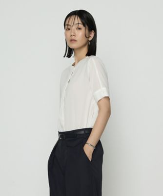 COMME CA (Women)/コムサ ドライシアーツイル シャツブラウス(1573HM02) シロ トップス【三越伊勢丹/公式】