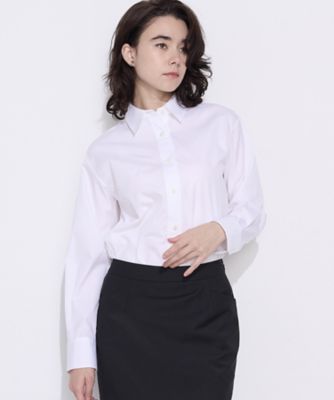 ＜COMME CA (Women)＞コットンブロード／アイランドコットン　ベーシックシャツ（１５７３ＨＯ０１）