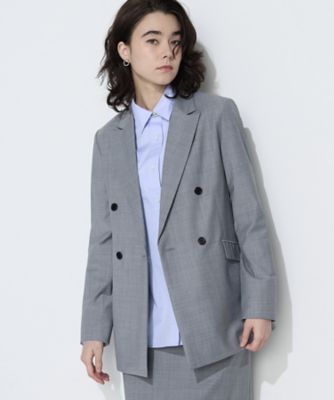 ＜COMME CA (Women)＞【セットアップ対応】ストレッチトロ　ダブルジャケット（１５８０ＧＯ０２）