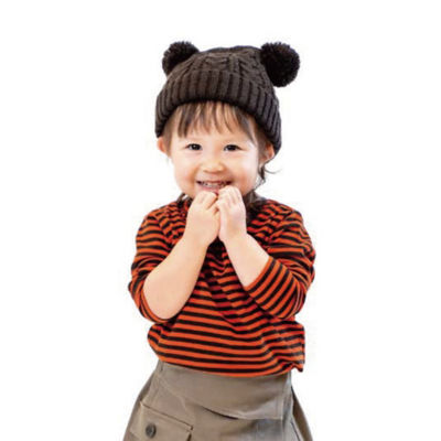 ＜COMME CA FOSSETTE(Baby&Kids)＞ポンポン耳付きニット帽（２０６１ＡＡ０５）