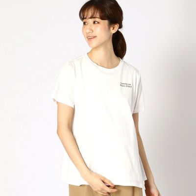 〔マタニティ〕ロゴプリント入りＴシャツ（２２６０ＥＰ０７）