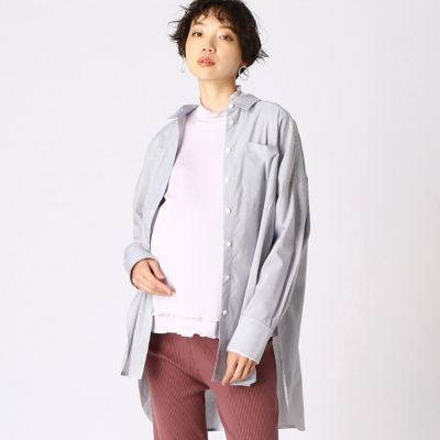 マタニティ 先染ストライプオーバーサイズシャツ ２２７２ｈｔ０１ 三越伊勢丹オンラインストア 公式