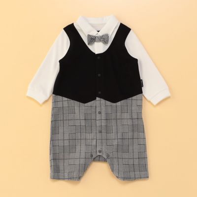 ＜COMME CA ISM (Baby&Kids)＞シャツ・パンツデザイン　長袖カバーオール（７０－８０ｃｍ）（２３０５ＥＣ０６）