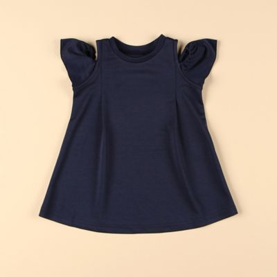 ＜三越伊勢丹/公式＞【SALE】COMME CA ISM (Baby & Kids)/コムサイズム (ベビー & キッズ) 肩出しデザインワンピース ネービーブルー ベビー用ワンピース【三越伊勢丹/公式】