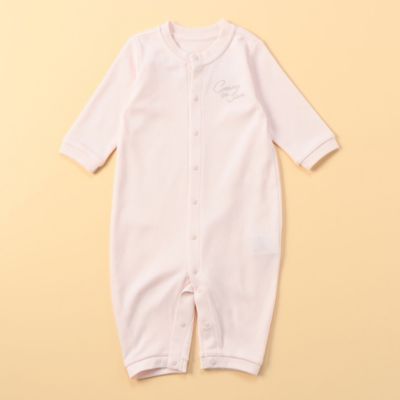 ＜三越伊勢丹/公式＞【SALE】COMME CA ISM (Baby & Kids)/コムサイズム (ベビー & キッズ) 羽プリント付き 長袖ツーウェイオール ピンク ベビー用ロンパース・カバーオール【三越伊勢丹/公式】