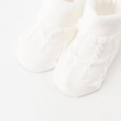 羽モチーフ　カップ入り　折り返しソックス（９－１２ｃｍ）（２３４０ＱＣ０３）