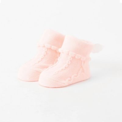 羽モチーフ　カップ入り　折り返しソックス（９－１２ｃｍ）（２３４０ＱＣ０３）