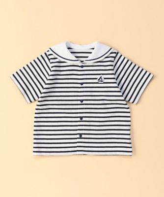＜COMME CA ISM (Baby&Kids)＞セーラー　半袖シャツ（２３４１ＣＫ１９）
