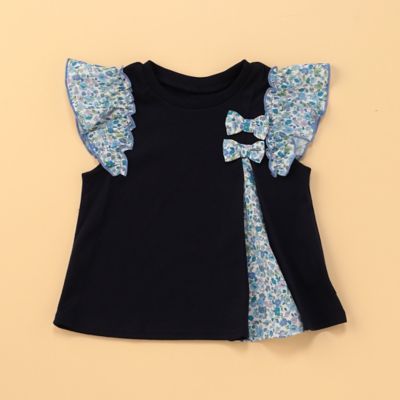 フラワープリント　半袖Ｔシャツ（８０・９０ｃｍ）（２３４５ＣＣ０５）