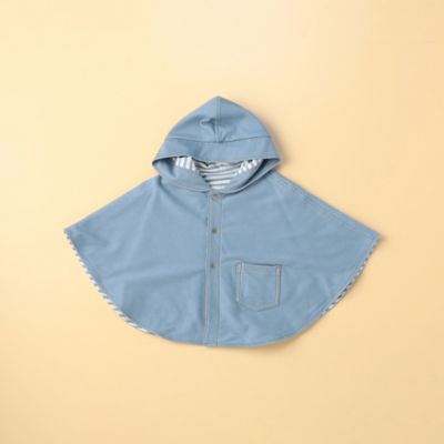 ＜三越伊勢丹/公式＞ COMME CA ISM (Baby & Kids)/コムサイズム (ベビー & キッズ) デニム調ジャージー マント サックス ベビー用アウター【三越伊勢丹/公式】