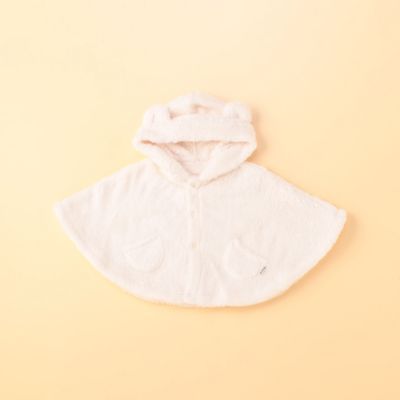 ＜三越伊勢丹/公式＞ COMME CA ISM (Baby & Kids)/コムサイズム (ベビー & キッズ) フリースボア 耳付きマント シロ ベビー用アウター【三越伊勢丹/公式】