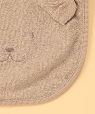 【リバーシブル】クマ耳付き　スタイ（２３４６ＮＩ０４）