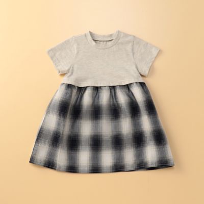 ＜三越伊勢丹/公式＞ COMME CA ISM (Baby & Kids)/コムサイズム (ベビー & キッズ) オンブレーチェック使い ワンピース ベージュ ベビー用ワンピース【三越伊勢丹/公式】