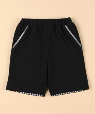 ＜COMME CA ISM (Baby&Kids)＞ギンガムチェック使い　インレイハーフパンツ（２３４６ＰＫ１１）