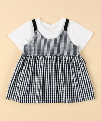 COMME CA ISM (Baby&Kids)/コムサイズム (ベビー&キッズ) ギンガムチェック キャミソール&Tシャツセット(ベビーサイズ)(2346TK19)