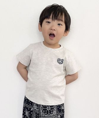 COMME CA ISM (Baby&Kids)/コムサイズム (ベビー&キッズ) バンダナ柄プリント 半袖Tシャツ(ベビーサイズ)(2349TG13)