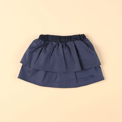 ＜COMME CA ISM (Baby&Kids)＞アンダーパンツ付き　ティアードスカート（９０ｃｍ）（２３５０ＦＣ０１）