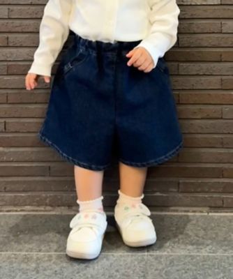 COMME CA ISM (Baby&Kids)/コムサイズム (ベビー&キッズ) ストレッチデニム キュロットスカート (ベビーサイズ)(2350FI01)
