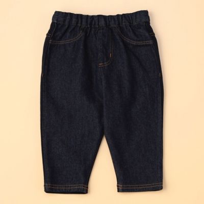 ＜COMME CA ISM (Baby&Kids)＞デニム×裏毛　テーパードパンツ（８０・９０ｃｍ）（２３５２ＰＡ０１）