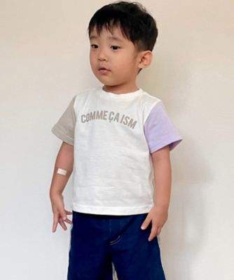 ＜COMME CA ISM (Baby&Kids)＞半袖ロゴＴシャツ　（ベビーサイズ）（２３６１ＴＩ０５）