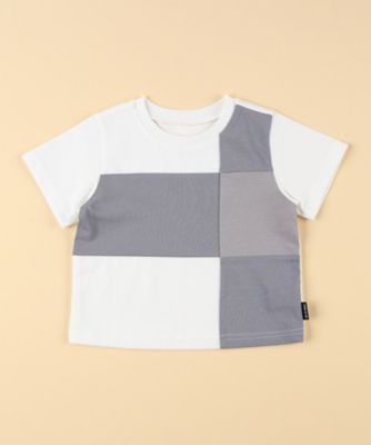 COMME CA ISM (Baby&Kids)/コムサイズム (ベビー&キッズ) パッチワーク半袖Tシャツ(ベビーサイズ)(2361TK21)