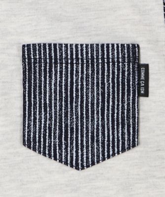 ヒッコリープリント使い　半袖Ｔシャツ（ベビーサイズ）（２３６１ＴＫ４５）