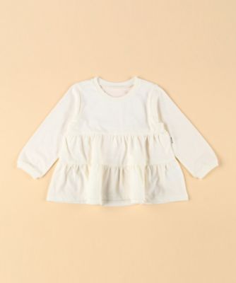 ＜COMME CA ISM (Baby&Kids)＞ティアード長袖Ｔシャツ（ベビーサイズ）（２３６２ＣＩ０５）