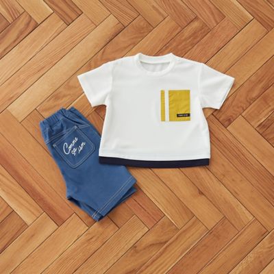 COMME CA ISM (Baby&Kids)/コムサイズム (ベビー&キッズ) ビッグポケット　半袖Ｔシャツ（８０・９０ｃｍ）（２３６３ＴＥ０１）