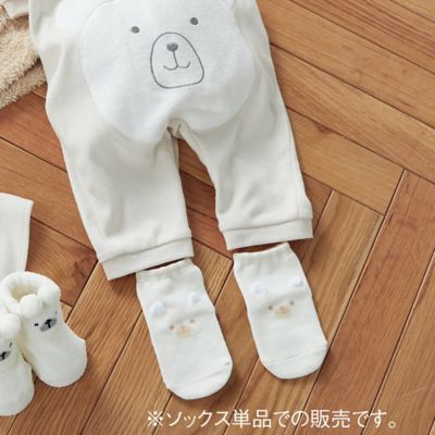 ＜COMME CA ISM (Baby&Kids)＞クマ　ソックス（２３７４ＱＡ０７）