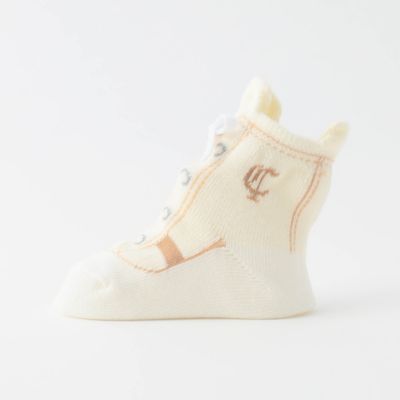 ＜三越伊勢丹/公式＞ COMME CA ISM (Baby & Kids)/コムサイズム (ベビー & キッズ) スニーカー柄カップ入りソックス シロ ベビー用靴下・タイツ【三越伊勢丹/公式】