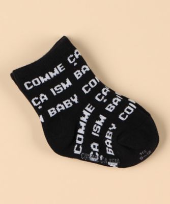 COMME CA ISM (Baby & Kids)/コムサイズム (ベビー & キッズ) ロゴ総柄ソックス(2374QM04) クロ 下着・靴下【三越伊勢丹/公式】