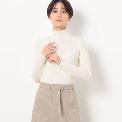 ＜COMME CA Sサイズ (Women/小さいサイズ)＞〔　Ｓサイズ　〕　カノコリブ　ニットプルオーバー（２６０５ＩＥ０４）