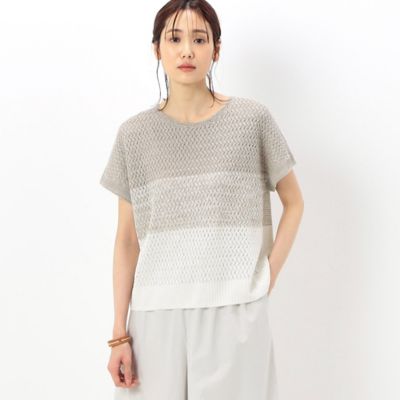 ＜COMME CA Sサイズ (Women/小さいサイズ)＞〔　Ｓサイズ　〕　【前後２ＷＡＹ】リネン　フレンチスリーブプルオーバー（２６３０ＩＣ１１）