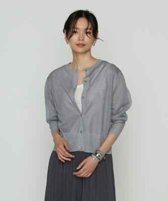 ＜COMME CA Sサイズ (Women/小さいサイズ)＞〔　Ｓサイズ　〕　二重編みラメニット　カーディガン（２６３２ＩＫ０９）