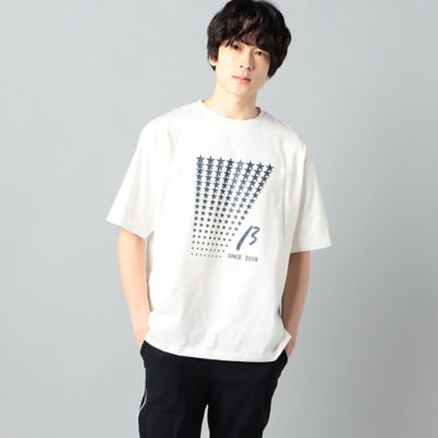 ＜β MEN (Men)＞スタープリント　グラデーションＴシャツ（２７０２ＴＧ０１）