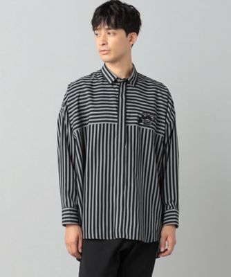 太ストライプ 切り替えシャツ（2704II03） | β MEN (Men