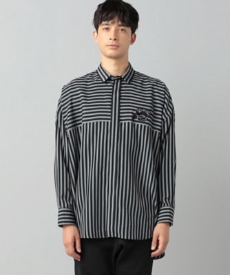 太ストライプ 切り替えシャツ（2704II03） | β MEN (Men