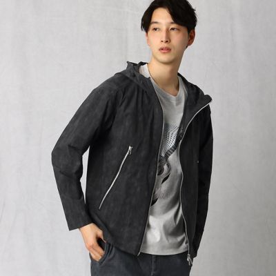 ＜β MEN (Men)＞メリルナイロン　デニムプリントパーカー（２７２７ＣＰ０１）