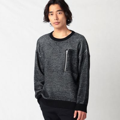 ＜β MEN (Men)＞クルーネックサーマルセーター　（２７２７ＫＡ０３）