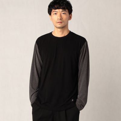 ＜β MEN (Men)＞ラグウォームボーダーコンビＴシャツ（２７２７ＴＡ０４）