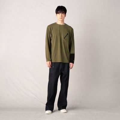 ラグウォームジップポケット長袖Ｔシャツ（２７２７ＴＥ０４）