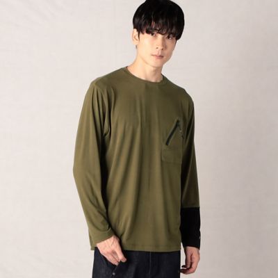 ラグウォームジップポケット長袖Ｔシャツ（２７２７ＴＥ０４）
