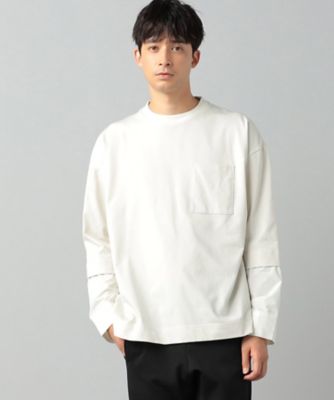 シャツ袖切替長袖Tシャツ（2727TI05） | β MEN (Men)/ベータ